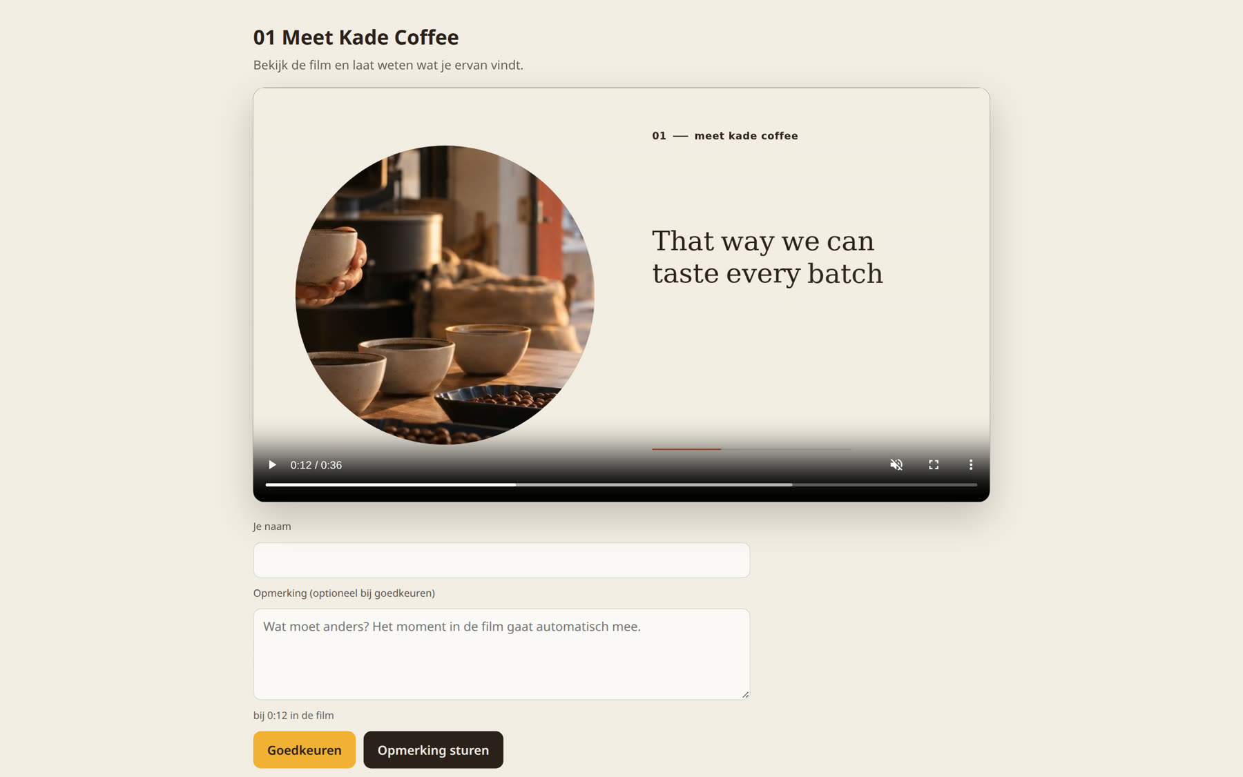 Client review